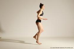 Modern dance poses of Rea