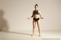 Modern dance poses of Rea