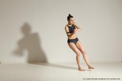 Modern dance poses of Rea