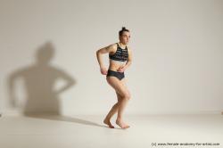 Modern dance poses of Rea