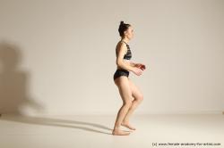 Modern dance poses of Rea