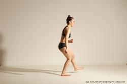 Modern dance poses of Rea