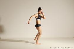 Modern dance poses of Rea