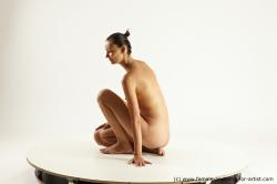 Nude Woman White Kneeling poses - ALL Pregnant Kneeling poses - on one knee long brown Standard Photoshoot Pinup