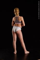 Underwear Woman White Standing poses - ALL Slim medium blond Standing poses - simple Standard Photoshoot  Academic