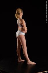 Underwear Woman White Standing poses - ALL Slim medium blond Standing poses - simple Standard Photoshoot  Academic