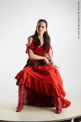 Woman White Sitting poses - ALL Athletic long brown Sitting poses - simple Fighting Standard Photoshoot Academic