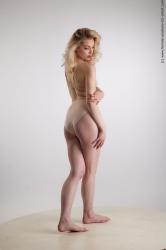 Underwear Woman White Standing poses - ALL Slim medium blond Standing poses - simple Standard Photoshoot Academic