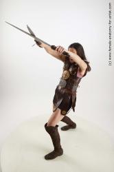 Fighting reference poses Zolzaya