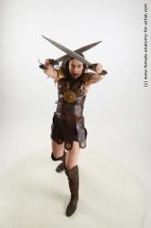 Fighting reference poses Zolzaya