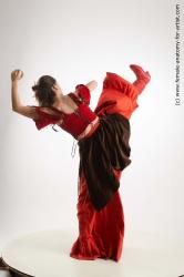 Fighting reference poses Zolzaya