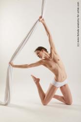 Aerial silk reference poses Tracey