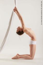 Aerial silk reference poses Tracey